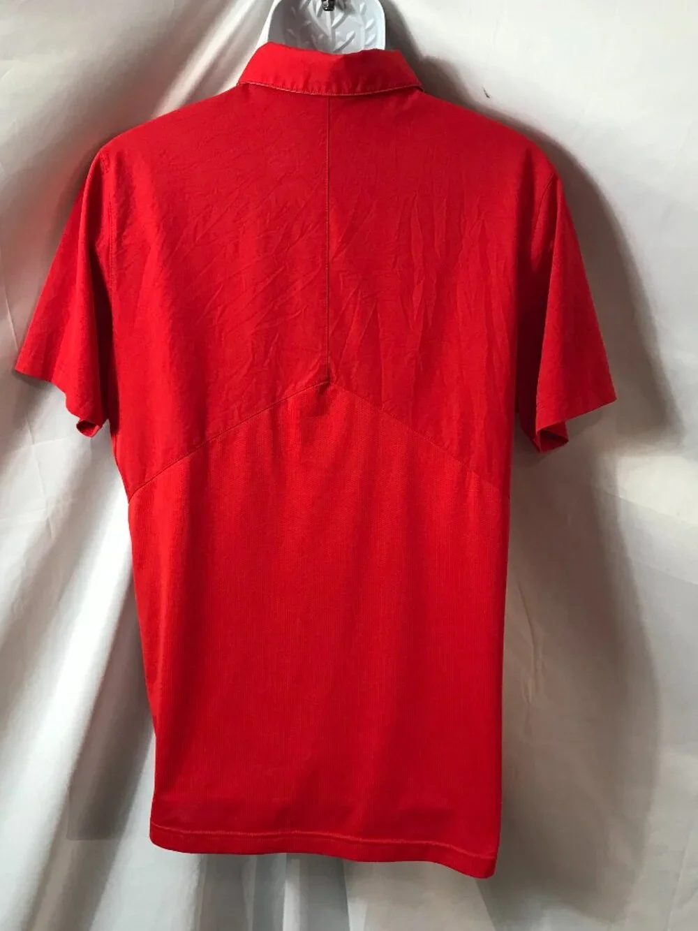 Nike Two Tone Color Band Activewear Athletic Sport Cut Polo Shirt